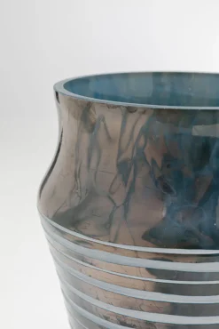 Sale KARE Design Wazon w paski ręcznie dmuchane szkło Ø16x27 cm - KARE