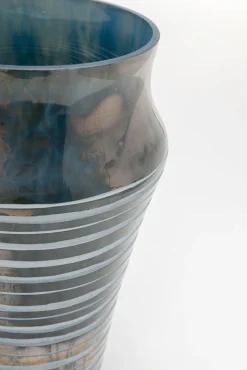Sale KARE Design Wazon w paski ręcznie dmuchane szkło Ø16x27 cm - KARE