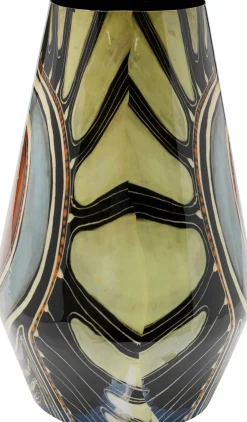 Discount KARE Design Wazon z aluminium kolorowe wzory Ø26x40 cm - KARE