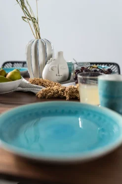 Discount KARE Design Wazon z ceramiki beżowy twarz abstrakcyjna 13x16 cm - KARE