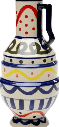 Hot KARE Design Wazon z ceramiki boho kolorowe wzory Ø13x25 cm - KARE