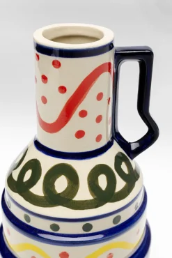 Hot KARE Design Wazon z ceramiki boho kolorowe wzory Ø13x25 cm - KARE