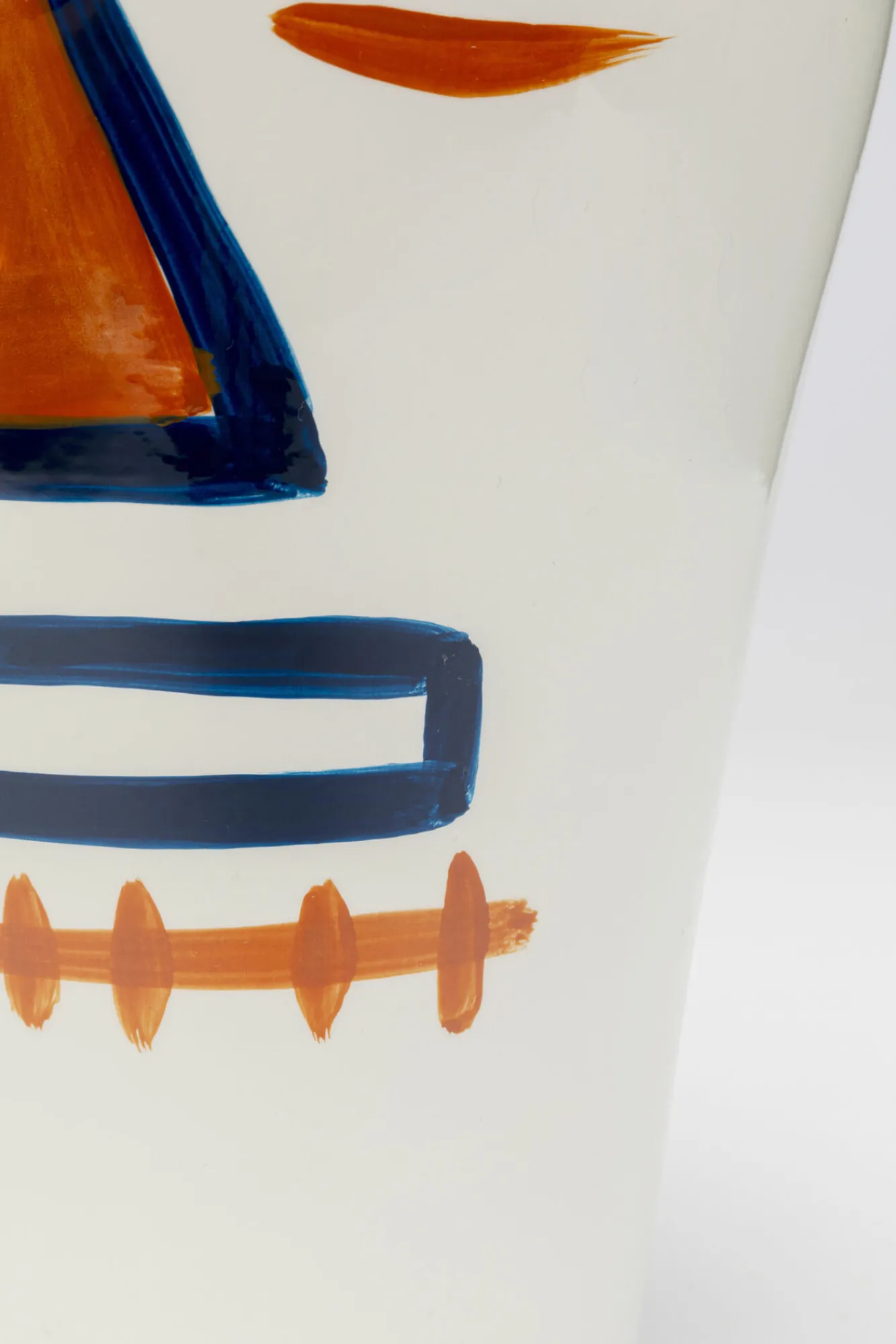 Discount KARE Design Wazon z porcelany kolorowy dwie twarze Ø21x44 cm - KARE