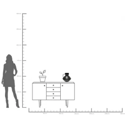 Sale KARE Design Wazon z uchwytem czarny stal emaliowana Ø30x29 cm - KARE