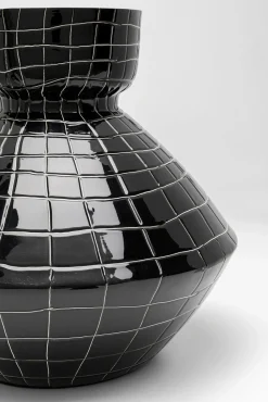 Sale KARE Design Wazon z uchwytem czarny stal emaliowana Ø30x29 cm - KARE