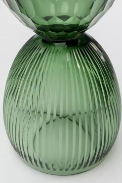 Hot KARE Design Wazon zielony ręcznie dmuchane szkło Ø12x25 cm - KARE