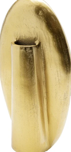 Outlet KARE Design Wazon złoty z aluminium motyw twarzy 20x35 cm - KARE