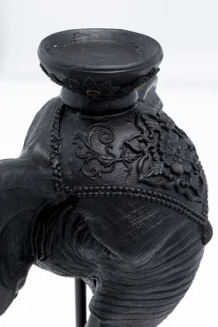 Clearance KARE Design Świecznik Elephant Head 26x49 cm czarny - KARE