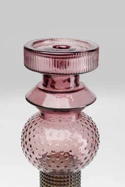 Outlet KARE Design Świecznik Marvelous Duo Ø12x49 cm fioletowo-szary - KARE