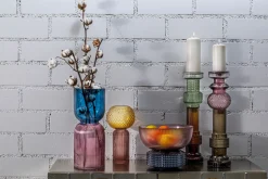 Outlet KARE Design Świecznik Marvelous Duo Ø12x49 cm fioletowo-szary - KARE