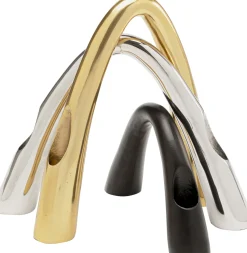 New KARE Design Świecznik podwójny z aluminium czarny 23x13 cm - KARE