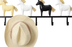 Online KARE Design Wieszak ścienny czarna stal motyw zwierzęcy konie 63x22 cm - KARE