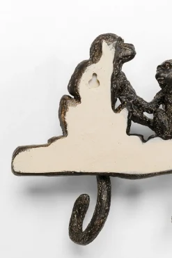 New KARE Design Wieszak ścienny czarny 4 haczyki małpy 38x22 cm - KARE