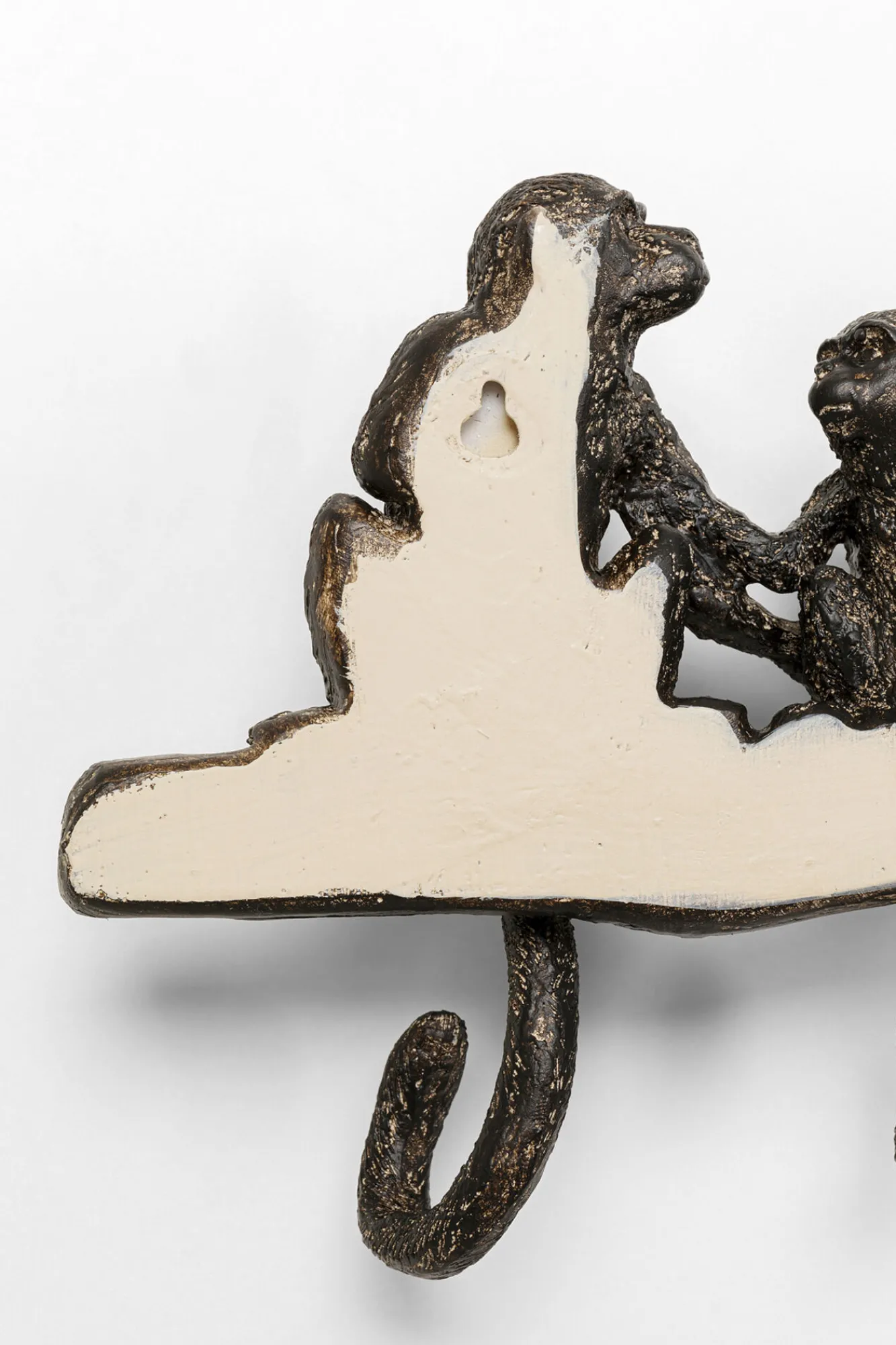 New KARE Design Wieszak ścienny czarny 4 haczyki małpy 38x22 cm - KARE