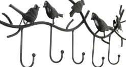 Best KARE Design Wieszak ścienny czarny stalowy ptaki 71 cm - KARE