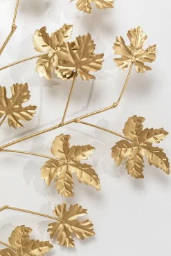 Sale KARE Design Wieszak ścienny Leafline 93x158 cm złoty - KARE