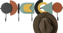 Online KARE Design Wieszak ścienny stalowy kolorowy 5 haczyków 80x26 cm - KARE