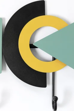 Online KARE Design Wieszak ścienny stalowy kolorowy 5 haczyków 80x26 cm - KARE