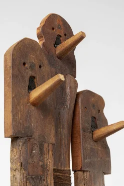 Sale KARE Design Wieszak stojący drewno z recyklingu 75x220 cm - KARE