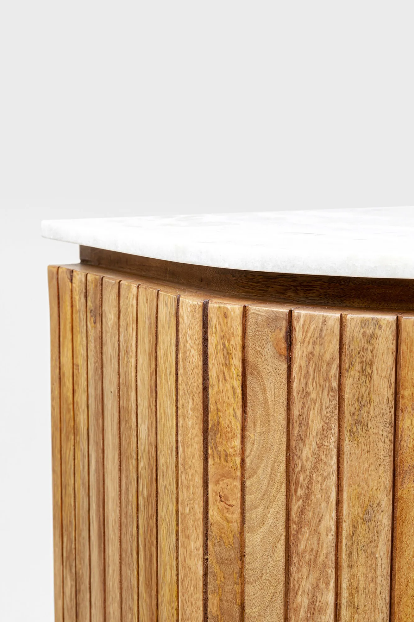 Outlet KARE Design Witryna Grace 100x145 cm drewno mango - blat marmur - KARE