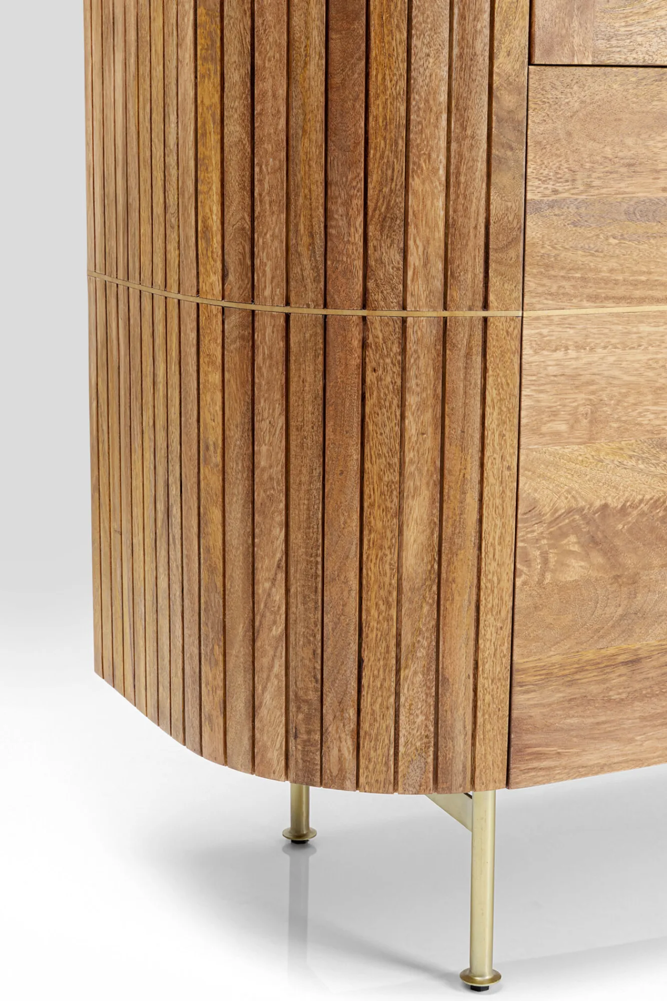 Outlet KARE Design Witryna Grace 100x145 cm drewno mango - blat marmur - KARE