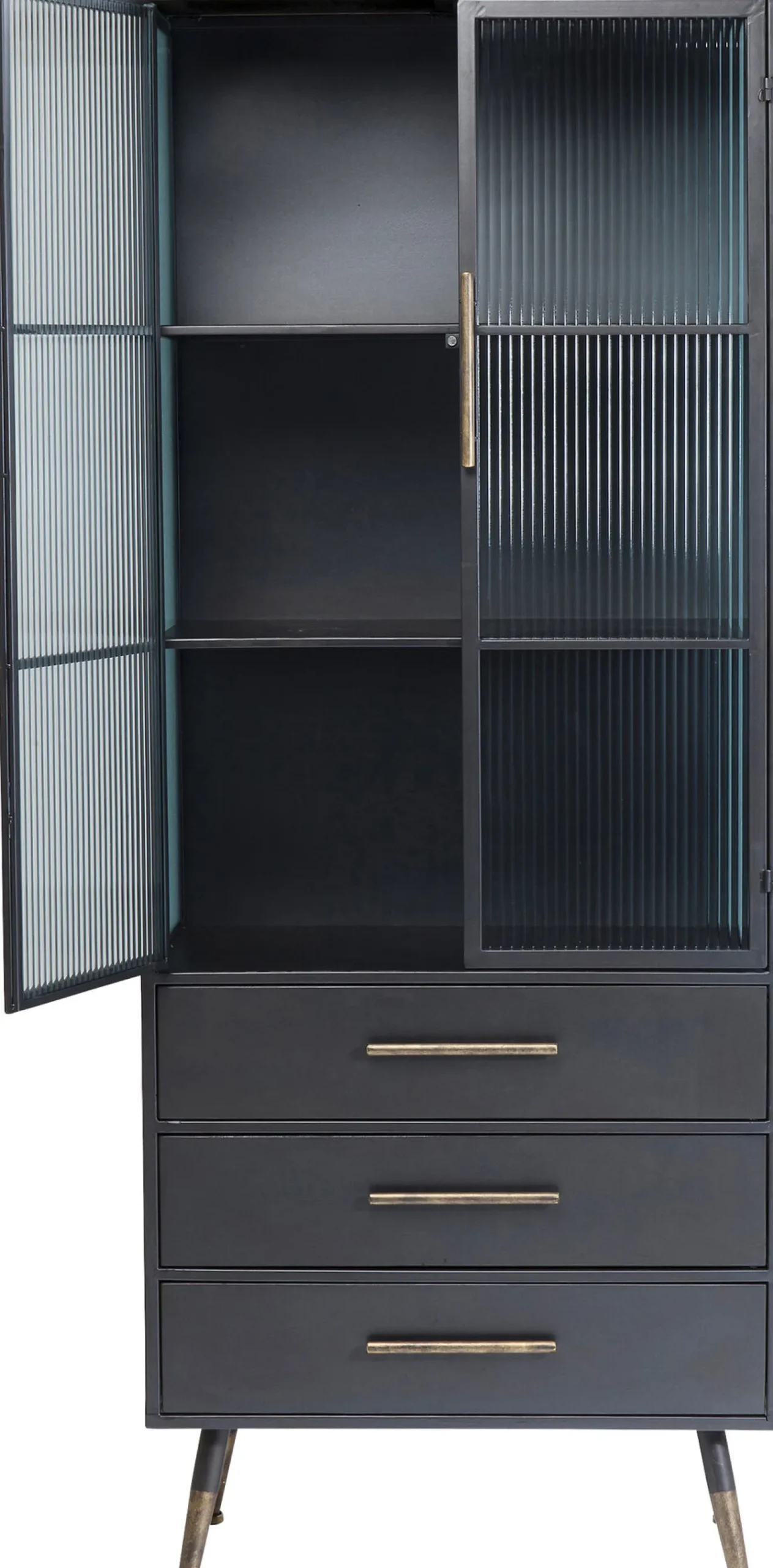 Clearance KARE Design Witryna La Gomera 72x182 cm grafitowa - KARE