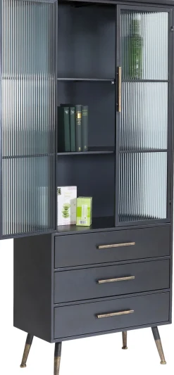 Clearance KARE Design Witryna La Gomera 72x182 cm grafitowa - KARE