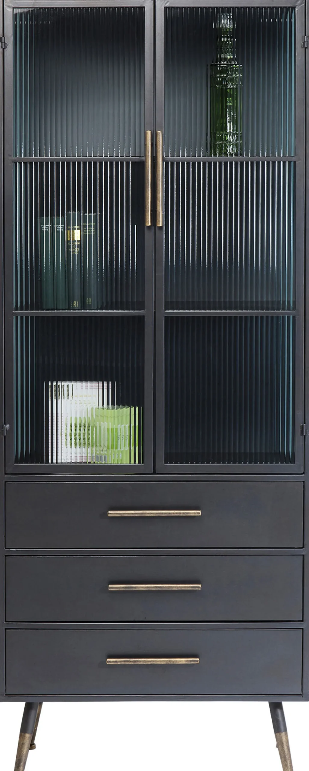 Clearance KARE Design Witryna La Gomera 72x182 cm grafitowa - KARE