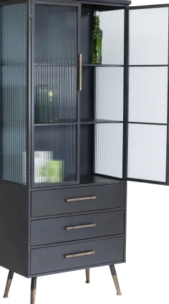 Clearance KARE Design Witryna La Gomera 72x182 cm grafitowa - KARE