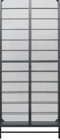 Best KARE Design Witryna na wina loft 2-drzwiowa stal i szkło 75x180 cm - KARE