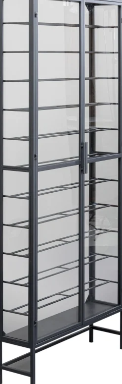 Best KARE Design Witryna na wina loft 2-drzwiowa stal i szkło 75x180 cm - KARE