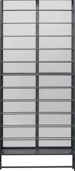 Best KARE Design Witryna na wina loft 2-drzwiowa stal i szkło 75x180 cm - KARE