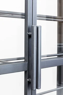 Best KARE Design Witryna na wina loft 2-drzwiowa stal i szkło 75x180 cm - KARE