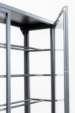 Best KARE Design Witryna na wina loft 2-drzwiowa stal i szkło 75x180 cm - KARE