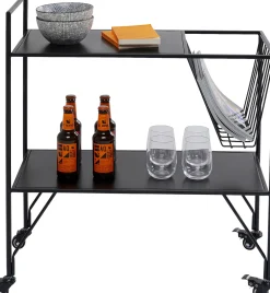 New KARE Design Wózek barowy Fenja 68x75 cm czarny - KARE