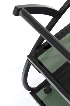 Outlet KARE Design Wózek barowy Loft 74x85 cm czarny półki szklane - KARE