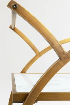 Online KARE Design Wózek barowy Loft 74x85 cm mosiężny półki szklane - KARE