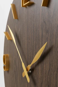 Best KARE Design Zegar Bruno Ø50 cm brązowo-złoty - KARE