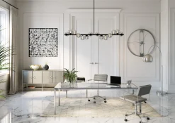 Outlet KARE Design Zegar ścienny Clip Ø60cm srebrny - KARE