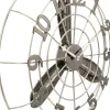 New KARE Design Zegar ścienny Fan Blade Ø61 srebrny - KARE