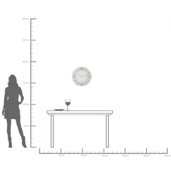 Clearance KARE Design Zegar ścienny Leonardo Ø49 cm biało-złoty - KARE