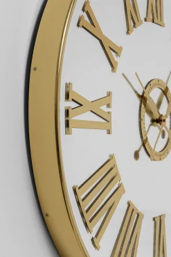 Outlet KARE Design Zegar ścienny nowoczesny złoty tarcza lustrzana Ø76 cm - KARE