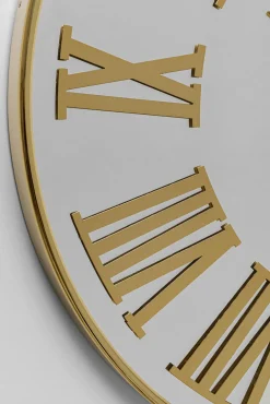 Outlet KARE Design Zegar ścienny nowoczesny złoty tarcza lustrzana Ø76 cm - KARE