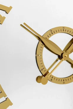 Outlet KARE Design Zegar ścienny nowoczesny złoty tarcza lustrzana Ø76 cm - KARE