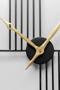 Outlet KARE Design Zegar ścienny Strings Ø60 cm czarny - KARE