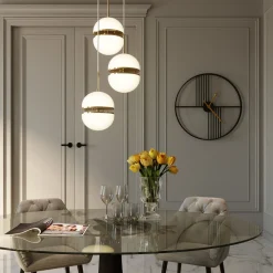 Outlet KARE Design Zegar ścienny Strings Ø60 cm czarny - KARE