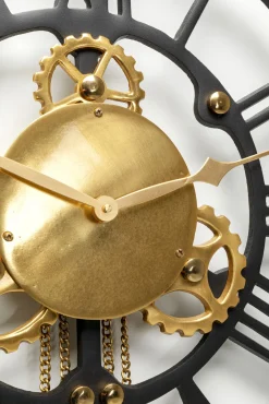Best KARE Design Zegar Clockwork 46x126 cm czarno-złoty - KARE