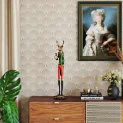 Fashion KARE Design Zegar stołowy Gentleman Deer 14x72 cm kolorowy - KARE