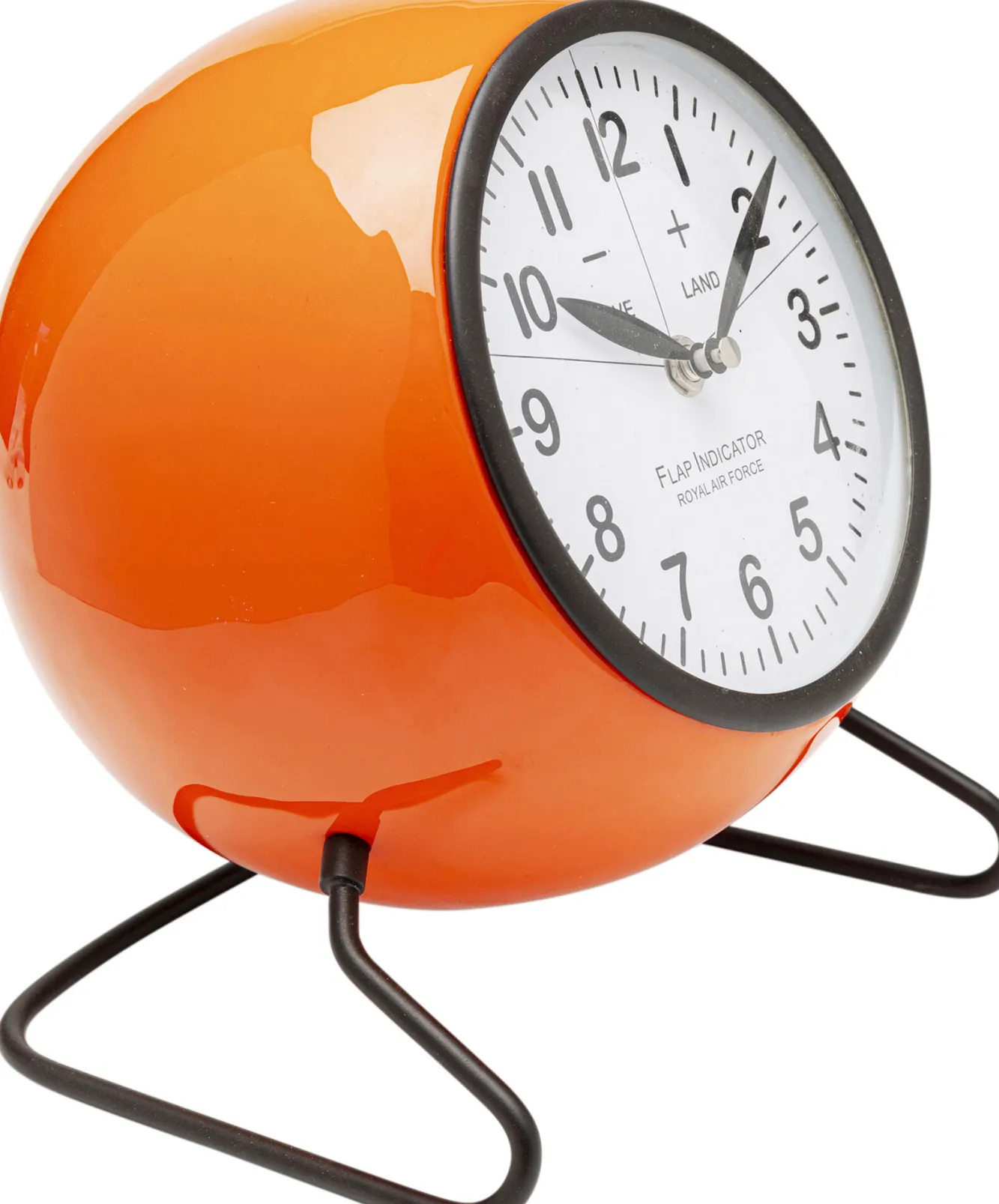 Online KARE Design Zegar stołowy mały w kolorze pomarańczowym 18x21 cm - KARE