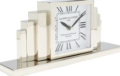 Sale KARE Design Zegar stołowy srebrny stal niklowana 33 cm - KARE